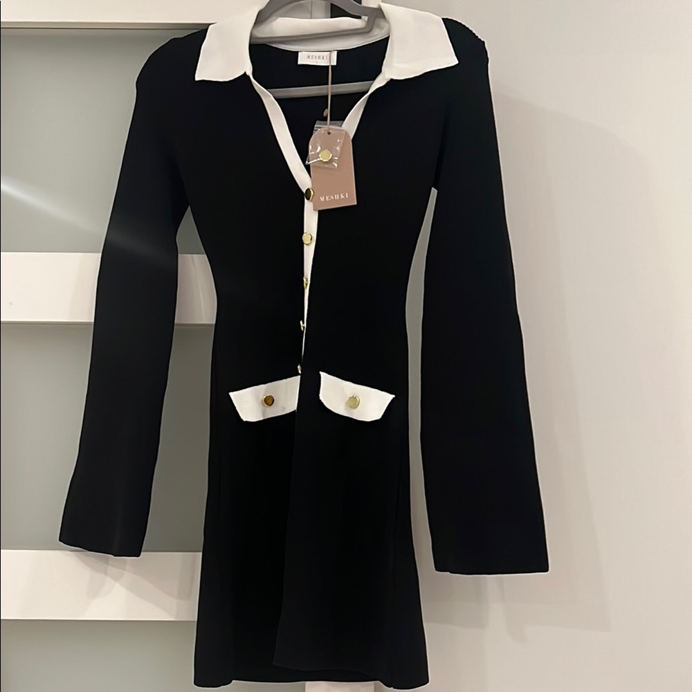 NEW Meshki Long sleeve knit dress - Picture 2 of 8